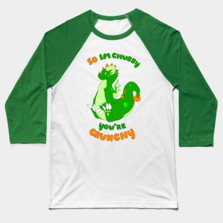 Chubby Grump Green Baseball T-Shirt